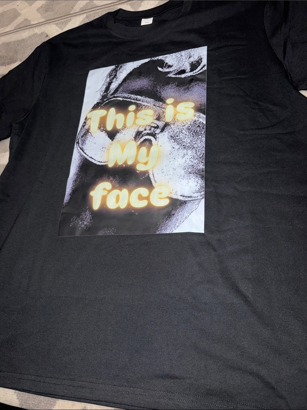 Men’s 2X graphic neon splash print tee / NEW